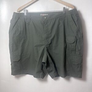 5.11 Shorts Mens 42 Green Cargo Multi Cargo Pockets Tactical Chino Ripstop EMT